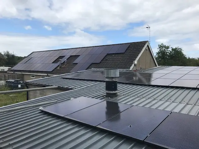 Solar panel installation at Callow Top Holiday Park