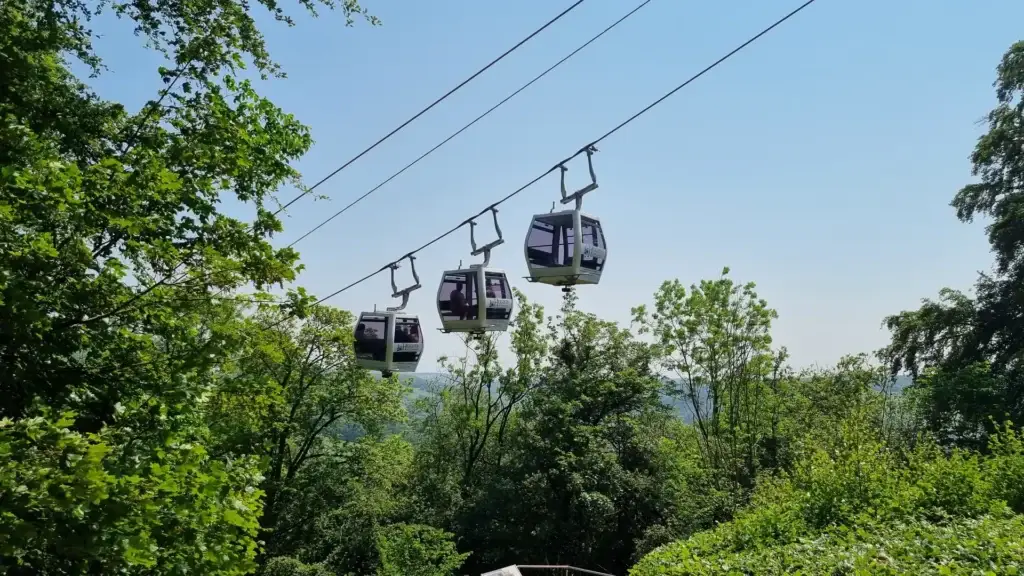Heights of Abraham cable cars at Matlock Bath