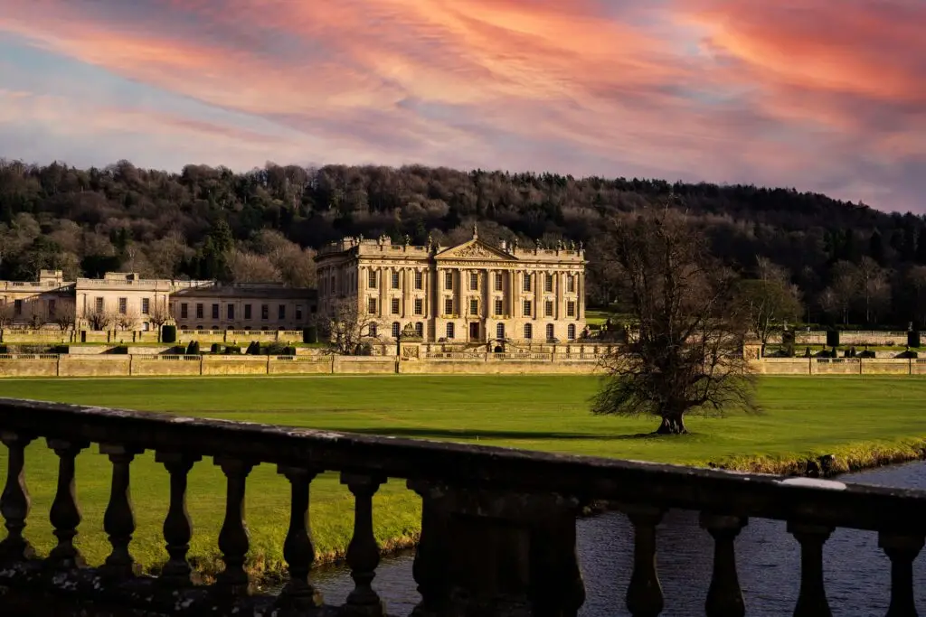 Chatsworth House in Derbyshire