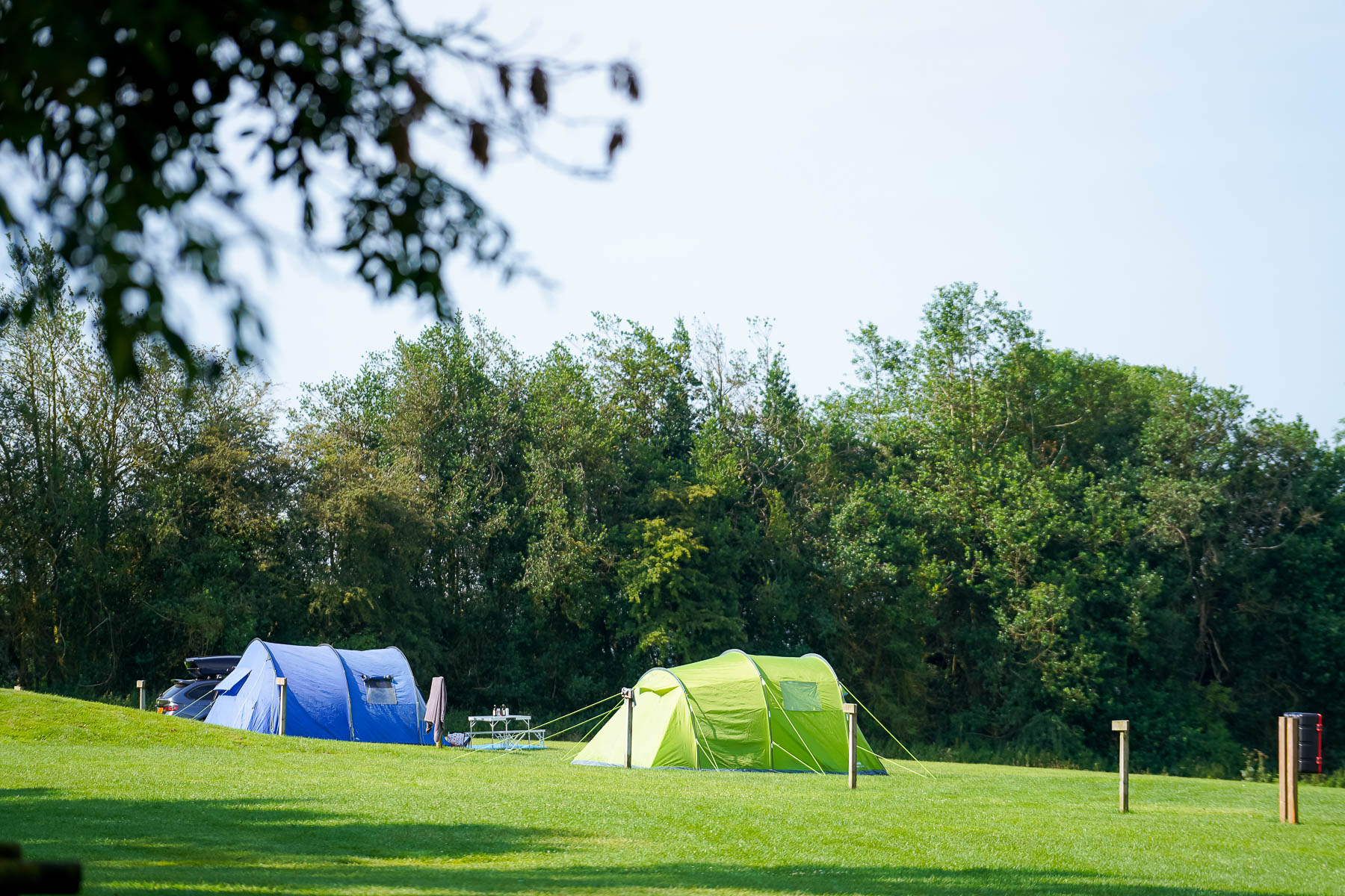 Camping field at Callow Top Holiday Park