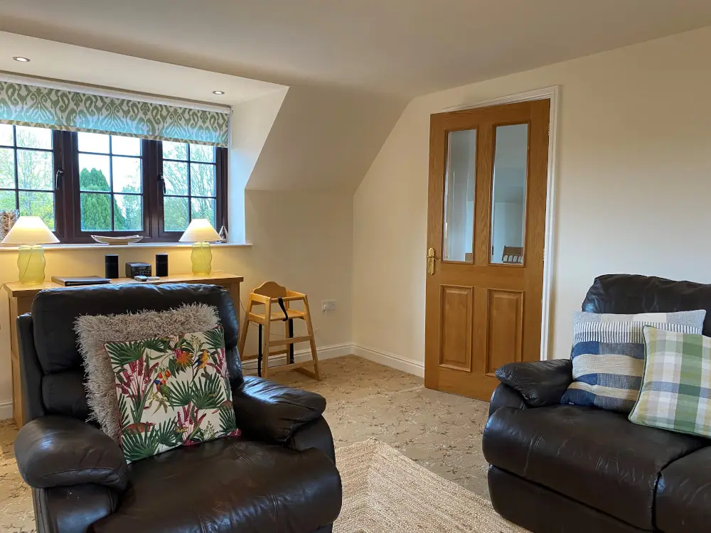 Hartington Apartment living room at Callow Top Holiday Park