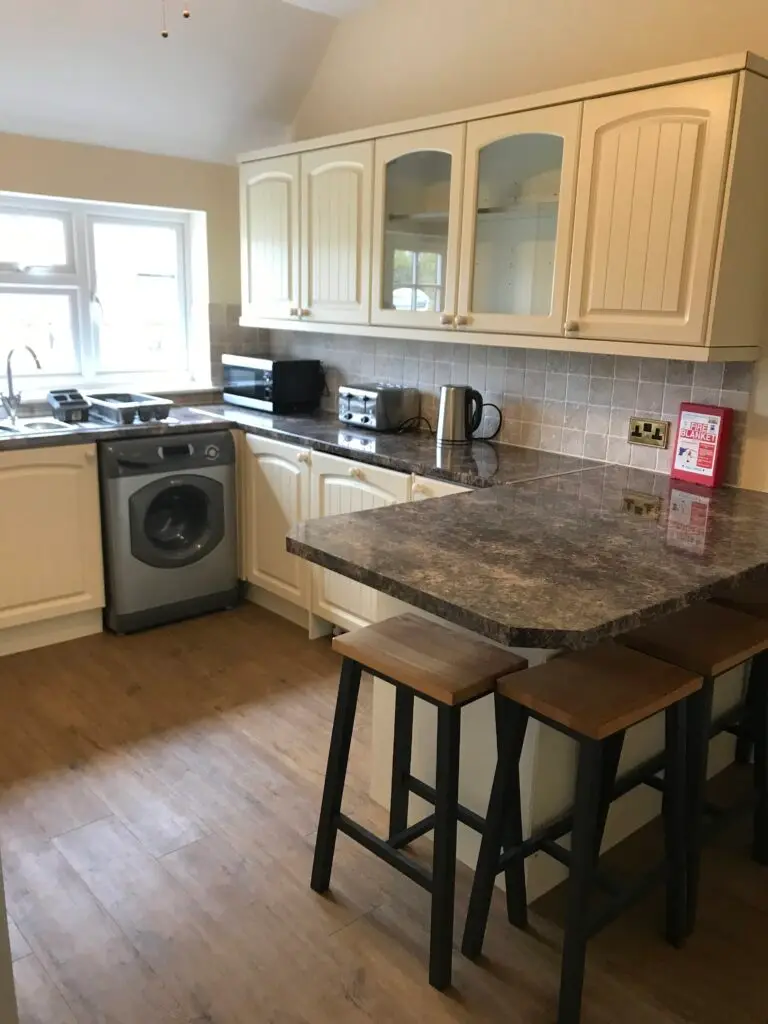 Okeover Apartment Kitchen at Callow Top Holiday Park
