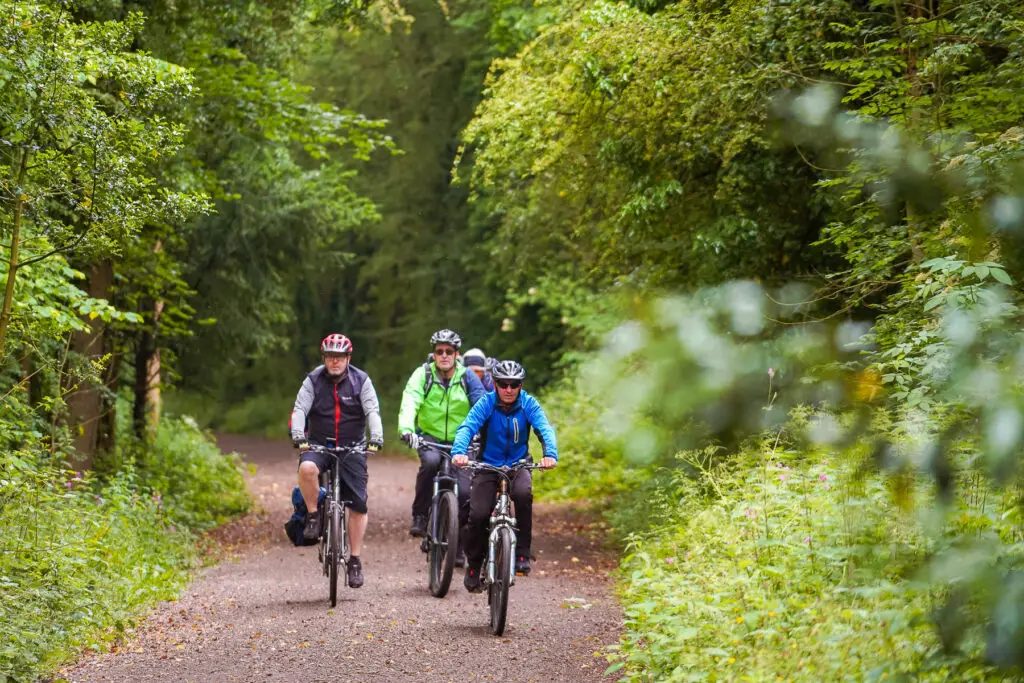 The Tissington Trail cycle path near Callow Top Holiday Park